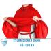 HOCK Premium Bicycle Rain Poncho - 100% Waterproof Ventilated Rain Gear for Men & Women - Super Interniko L Red/Silver - Buy Online on GoSupps.com