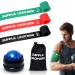 Supple Leopard Muscle Floss Band and Massageball Set - compression bands and ball for mobility relaxation & reduction of sore muscles - with 3 levels of support & relief