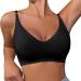 CCOOfhhc Women's Bustier with Removable Pads - Invisible Soft Black XL | Comfortable & Chic Lingerie - Buy Online on GoSupps.com