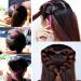 1000Pcs Clear Elastic Hair Bands with 4 Topsy Tail Tools - French Braid & Ponytail Styling Set for Girls, Women - Includes Rat Tail Comb - Buy Online on GoSupps.com