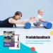 Premium 3D Textured Foam Roller - 33cm x 14cm for Muscle Relief | Medium Hardness Self-Massage Fascia Roll for Back & Legs - Blue-Green - Buy Online on GoSupps.com