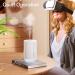SMARTDEVIL 500ml USB Desktop Humidifier for Bedroom and Office - 2 Mist Modes, Auto Shut-Off, Super Quiet - Ideal for Travel and Plants - White - Buy Online on GoSupps.com