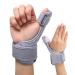 COBISTORY Reversible Thumb & Wrist Brace for Both Hands  Comfortable Spica Support Splint for Sprains  Arthritis Tendonitis  BlackBerry Thumb  Lightweight and Breathable  Unisex Gray  1 Pack(Regular)
