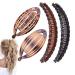 Aaiffey 4pcs Banana Hair Clips Vintage Clincher Combs Tool for Thick Curly Hair Accessories Fishtail Hair Clip Combs Double Banana Clip Set for Women Girls 4 Pcs