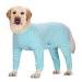 Axcimond dog body with legs for large and medium -sized dogs op body dog castration bitch m de dogebody after op with zip with zip dog one -piece full body delicacle protection dog neck rope alternative 7xl turquoise
