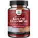 Omega 3 Fish Oil Supplement - EPA DHA Fish Oil Omega 3 Supplement with Immune Booster Brain Vitamins - Burpless 2000 mg per Serving for Mood Boost Liver Support and PMS Relief Support - 60 Count