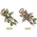 Healeved Elegant Vintage Hair Claw Clip - Ornate Gold Hairpins and Green Hair Accessories for Women - Crystal Embellished Barrettes and Flower Hair Clips - Buy Online on GoSupps.com