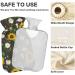 Hot Water Bottle 2L - Yellow Sunflower Bag for Pain Relief & Winter Warmth | International Shipping Available - Buy Online on GoSupps.com