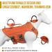Oneigris No-Pull Dog Harness - Adjustable Aire Mesh Comfort Vest for Large/Medium Dogs | Ultra Breathable & Safe with 2 Handles - Size M (Neck: 40-58cm Breast: 60-81cm) - Orange - Buy Online on GoSupps.com