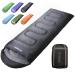 RYONGII Sleeping Bags 32 for Adults Teens - 4 Seasons Portable CompressionLightweight Waterproof Youth for Indoor & Outdoor, Waterproof, Backpacking and Outdoors Hiking Dark Grey / Left Zip