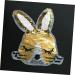 COHEALI 3pcs Fabric Patches for Clothes Applique Patches Cloth Paste Women's Clothing Rabbit Sequins As Shownx3pcs mediumx3pcs - Buy Online on GoSupps.com
