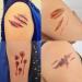 COKOHAPPY Halloween Bleeding Wound Scar Temporary Tattoo - 10 Sheets for Party Cosplay Costume, Realistic Look - Buy Online on GoSupps.com