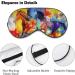 LynaRei Running Horse Sleep Mask Art Animal Painting Blindfold for Sleeping Elastic Blackout Eye Mask Cover for Full Night's Sleep Travel and Nap Style-1 - Buy Online on GoSupps.com
