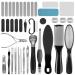 Professional Pedicure Kit, Rosmax 36 in 1 Pedicure Tools Stainless Steel Washable Foot Care Kit Dead Skin Remover Foot Spa Set at Home 36 Piece Set