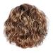 Cobcob Women's Fashion Short Curly Wigs  Clearance Ladies Heat Resistant Lace Front Wavy Gold Human Hair Real Natural Wigs (Gold)