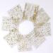 30-Piece Gold 3D Self-Adhesive Nail Stickers - Flower, Line, Lace, and Leaf Design | DIY Nail Art Decals for Acrylic Nails | Women's & Girls' Nail Supplies - Buy Online on GoSupps.com