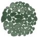 200g Leaves Shape Stained Ceramic Mosaic Tiles for Crafts   0.9 2 Various Sizes Mosaic Pieces  Porcelain Mosaic Tiles for Home Decoration (Green)