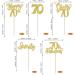 30 Pack 70th Birthday Cupcake Toppers Glitter Seventy Fabulous 70 Cheers to 70 Cupcake Picks Happy 70th Birthday Cupcake Decorations for Birthday Anniversary Party Supplies Gold 70th Gold - Buy Online on GoSupps.com