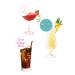 15 Pre-Cut Circle Personalised Your image logo wording Edible Wafer Paper Cocktail Drinks Champagne Prosecco Toppers Decorations - 5cm circles