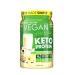 Keto Protein Powder with 10g MCT Per Scoop Dairy & Sugar Free 1g Net Carb Helps Ketosis Vanilla Flavour Lactose Free Plant Based Keto Protein Powder by Vegan Pure - 407g