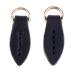 Prettyia PU leather zipper pendant zipper puller sewing for jacket bag purse (3 colors selection) - black