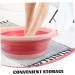PLAFOPE 1pc Folding Washbasin Foldable Basin Foldable Washbasin Wash Basin Bathroom Basin Washing Basin Cleaning Basin for Home Bathroom Supply Portable Washbasin Dormitory Supply 32X32X12CM Pink - Buy Online on GoSupps.com