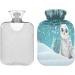 Buy 2 Litre Hot Water Bottle with Soft Fleece Cover - Christmas Motif | Ideal for Hot & Cold Compresses - International Shipping Available - Buy Online on GoSupps.com