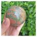 Natural Sphere Natural Green Flower Crystal Quartz Epidote Stone Ball Sphere 1pc for Decoration Gift Decoration feng Shui. 60-70mm
