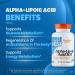 Buy Doctor's Best Alpha-Lipoic Acid 300mg - Supports Glucose Metabolism & Energy Production - Non-GMO Gluten Free Vegan - 180 Count - Buy Online on GoSupps.com