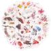 Knaid Watercolor Birds and Flowers Stickers Set - Decorative Scrapbooking Stickers for Kids and DIY Crafts - Buy Online on GoSupps.com