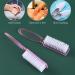 Nail Brush Fingernail Cleaner Set - 6 Pcs Hand Pedicure Scrubbing Kit with Handle Grip - Nail Brushes for Nails and Toes in Clear Pink - Buy Online on GoSupps.com