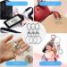 IPXEAD 100PCS Key Chain Clip Hooks  Swivel Clasps Lanyard Snap Hook  Keychain Hooks for Lanyard Key Rings Crafting silver Silver 1.4incnhes/100Pack - Buy Online on GoSupps.com