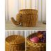 Fruit Fruit Bowl Handmade Weaving Animal Fruit Bowl Fruit Dish Bread Basket for Kitchen Food Picnic Bread Sundry Storage Basket Decorative Fruit Basket Plates (Color : Brown) - Buy Online on GoSupps.com