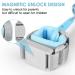 Blue Baby Leash with Magnetic Unlock Design - 6.56ft Anti-Lost Toddler Wrist Link | Reflective Safety Harness - Buy Online on GoSupps.com