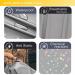 Izzycka Nylon Waterproof Hair Cutting Cape for Adults - Grey Salon Capes for Hair Stylists - Adjustable Snap Closure - 56 x 64inch - Professional and Home Use - Buy Online on GoSupps.com