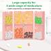 Small Daily Pill Organizer 2 Pack - 7 Compartment Magnetic Travel Pill Box for Vitamins Supplements & Fish Oil - Dustproof Portable Perfect for Purse (Blue & Pink - Buy Online on GoSupps.com