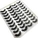 HBZGTLAD 20 Pairs Fluffy False Lashes Natural Volume 3D Faux Mink Lashes (H07)