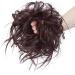 Synthetic Wavy Donut Hair Bun Chignon in Black Mix Wine Red | Updo Scrunchy Curly Hair Extension - Buy Online on GoSupps.com