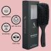 Everlong Hair Boar Bristle Brush: Shine & Growth Promotion, Scalp Massage, Detangling - Safe for All Hair Types - Matte Black Ergonomic Handle - Buy Online on GoSupps.com