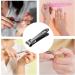 Manicure Set Stainless Steel Nail Clippers | Fingernail Cutter | Professional Heavy Duty Precision Stainless Steel Nail Clippers with Nail File for Stunning Nails at Home and Travel Black - Buy Online on GoSupps.com