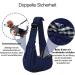 Petloft Reversible Small Dog Carrier - Adjustable Hands-Free Sling for Dogs Cats & Rabbits (Blue) - International Shipping - Buy Online on GoSupps.com