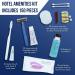 Travel Size Toiletries Kit | All-In-One Hotel Amenities Bulk Pack | Includes Shaving Set, Toothbrush, Mouthwash, Makeup Wipes, Swabs, Nail File, Sewing Kit | 150 Pcs - Buy Online on GoSupps.com