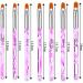 7pcs Acrylic Brush & 5pcs Nail Gel Brush Set - UV Gel & Acrylic Brushes for DIY Nail Art Design - 12 STK Violet - Buy Online on GoSupps.com
