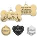Natiform Personalized Pet ID Tags, Adventure Pet Tags, Stainless Steel Dog tag with Double-Sided Engraving, Cat & Dog Collar Charm Microchips, Anti-Lost Name Tag for Pet( Bone)