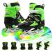 PETUOL Kids Adjustable Inline Skates, Safe Durable Roller with 8 Full Light Up Illuminating Wheels Beginner Skates Fun Roller Skates for Boys and Ladies Medium (Big kid 1-4US)