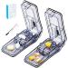 Pill Cutter | Best Pill Cutter for Small or Large Pills | Design in The USA| Cuts Vitamins | Pill Splitter (2pc)