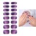 Purple Galaxy Semi Gels Nail Strips Stickers Cured Gel Nails Wraps with Lamp Starter Kit Upgraded 16 Pieces Glossy Soft Self-Adhesive Salon-Quality Uv/LED Lamp Required