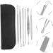 Mipcase 1 Set Blackhead Removal Tool 5 Piece Set Stainless Steel - Buy Online on GoSupps.com