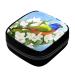GIAPB Period Bag Sanitary Napkin Storage Bag Pad Holder for Period Makeup Pouch Bird White Plant Flowers Color1658