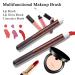3PCS Lip Brush Set with Tubes | Multi-purpose Lip & Eye Makeup Brushes | Brown Brushed Applicator Tool Kit - Buy Online on GoSupps.com